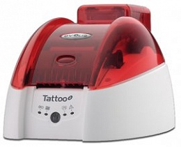Принтер для цветной печати Evolis Tattoo2, (цвет - красный), USB